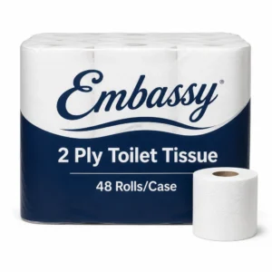 2 Ply Toilet Tissue - Embassy 48 Rolls/Case