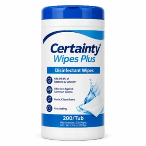 Certainty Wipes Plus 200/Tub