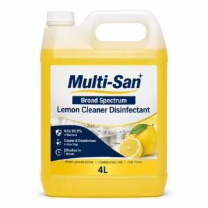 Multi-San Broad Spectrum Lemon Cleaner Disinfectant 4L